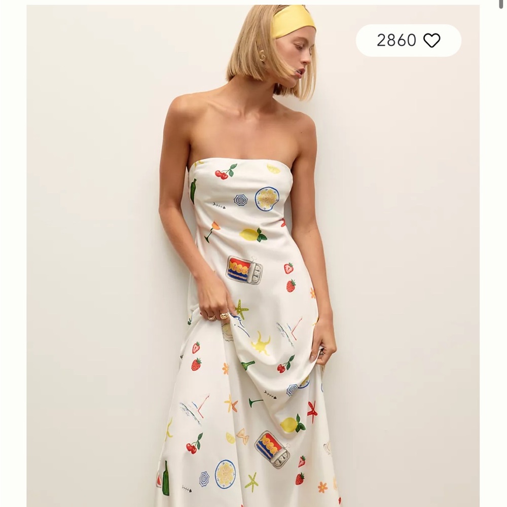 For Love And Lemons Carla Strapless Maxi